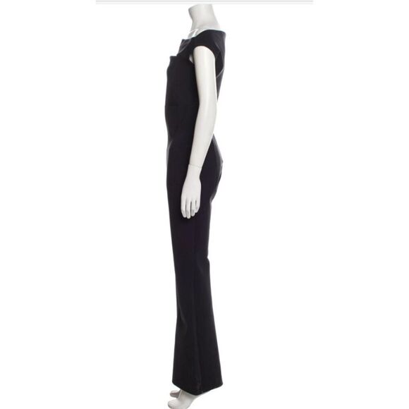 La Petite Robe di Chiara Boni Off the Shoulder Jumpsuit Size M Black - Picture 2 of 4